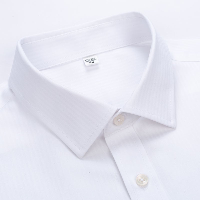 Риза за бизнес облекло - 100% памук, антибръчкова, без гладене, квадратна яка, дълъг ръкав