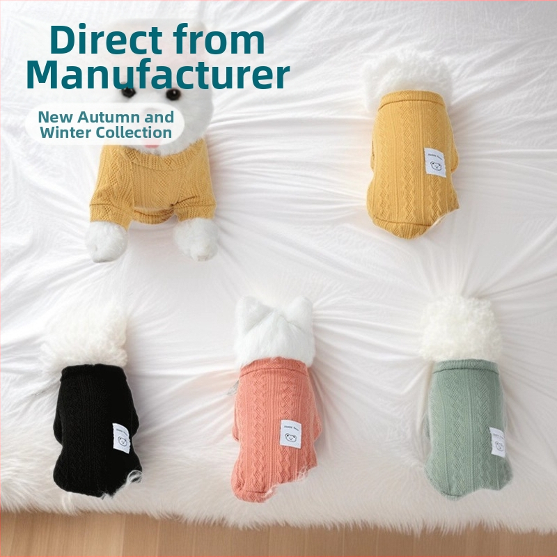 Pulover pentru animale de companie - lână, croială lejeră, brand Puff, potrivit pentru toate genurile