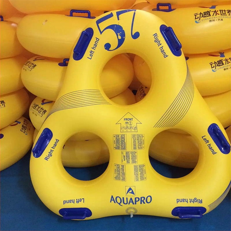 Nafukovací Hydroslide pre 3 osoby, kruh na vodné lyžovanie a raft pre viaceré osoby PVC