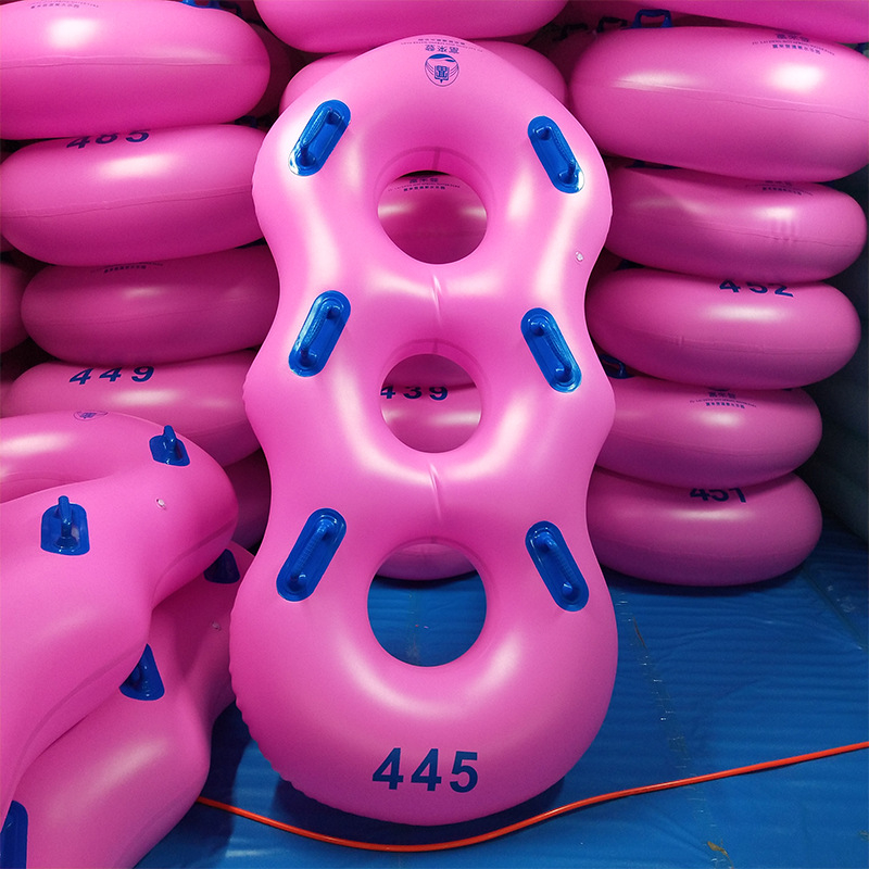 Felfújható Hydroslide 3 személyes vízisígyűrű és többfős raft PVC