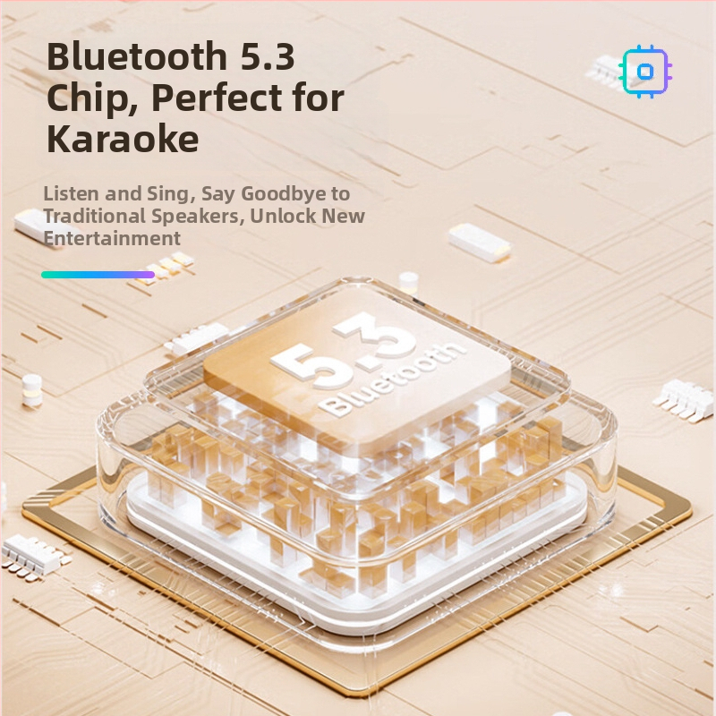 Difuzor karaoke K19 cu microfon, Bluetooth, card TF, redare MP3, USB, autonomie de 6 ore