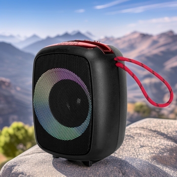 Bezdrôtový Bluetooth reproduktor s RGB osvetlením, Bluetooth 5.3, výstup 3,7 W, frekvenčný rozsah 100 Hz–20 kHz, dosah 10 m