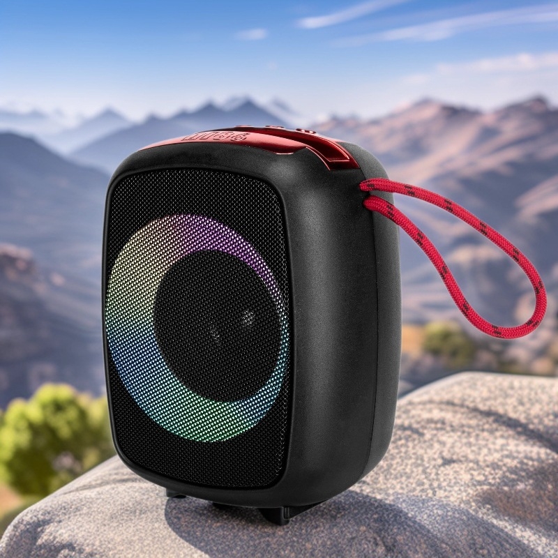 Bezdrôtový Bluetooth reproduktor s RGB osvetlením, Bluetooth 5.3, výstup 3,7 W, frekvenčný rozsah 100 Hz–20 kHz, dosah 10 m