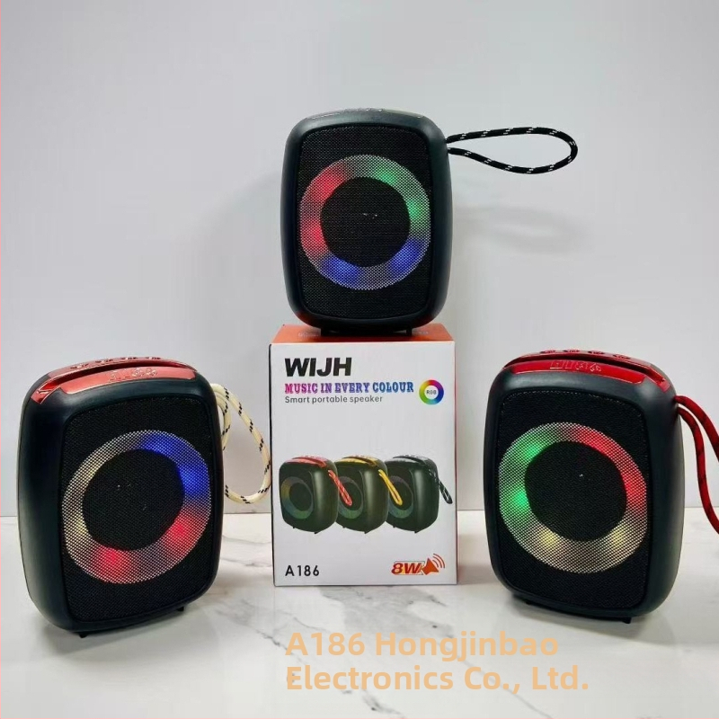 Bezdrôtový Bluetooth reproduktor s RGB osvetlením, Bluetooth 5.3, výstup 3,7 W, frekvenčný rozsah 100 Hz–20 kHz, dosah 10 m