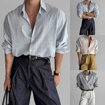 Muška polo s reverom, slim-fit, prozračna mješavina poliestera, casual stil za proljeće 2025