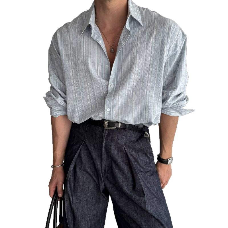 Muška polo s reverom, slim-fit, prozračna mješavina poliestera, casual stil za proljeće 2025