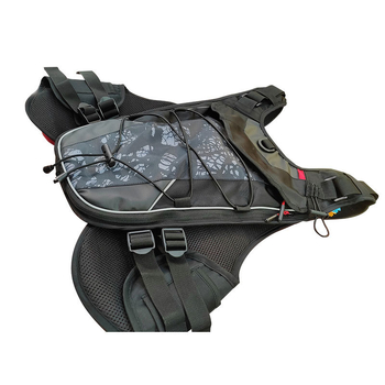 Vesta de pescuit reglabilă cu rucsac, patru buzunare, capacitate mare, căptușeală din bumbac perl, vestă de salvare inclusă