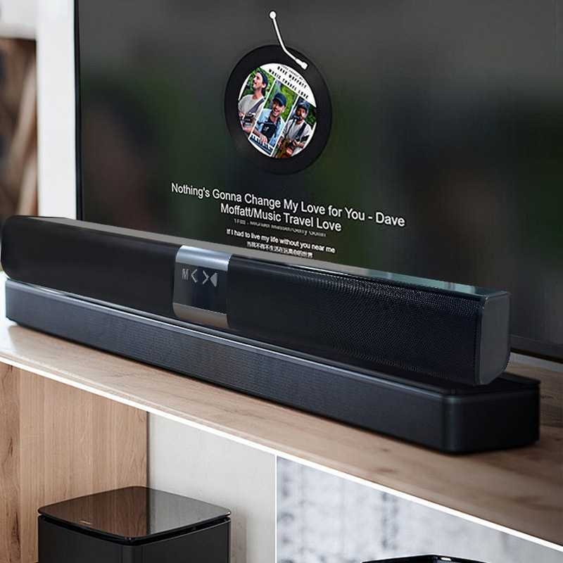 Bluetooth zvučna traka za kućno kino s ugrađenom baterijom 6000mAh, 8W, Bluetooth 5.0, frekvencijski raspon 30Hz-15kHz, SNR ≥60dB, domet do 15 m