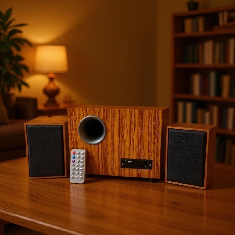 Ft-3903 2.1-kanalni stolni PC zvučni sustav s USB-om, Bluetoothom, MP3 reprodukcijom, drveno kućište