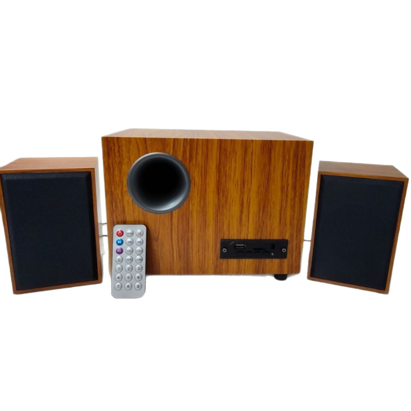 Ft-3903 2.1-kanalni stolni PC zvučni sustav s USB-om, Bluetoothom, MP3 reprodukcijom, drveno kućište