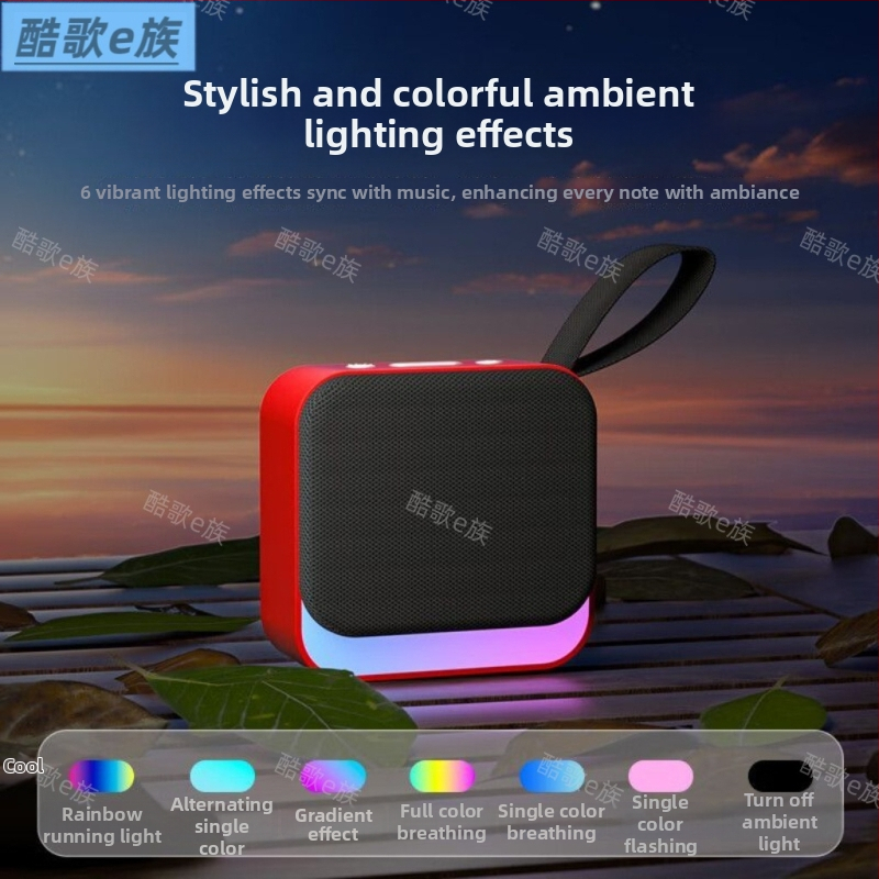 Coolge E Family KG201 Bluetooth prijenosni zvučnik, ugrađena baterija 1000–1200 mAh, 5W, 100 Hz–20 kHz, Bluetooth 5.3, domet 10 m
