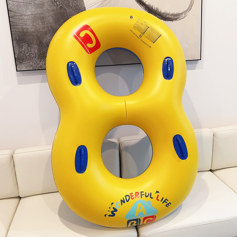 Κολυμβητικό δαχτυλίνι για ενήλικες, παχύ PVC, μονόχρωμο, κατάλληλο για κολύμβηση και βάδισμα στο νερό