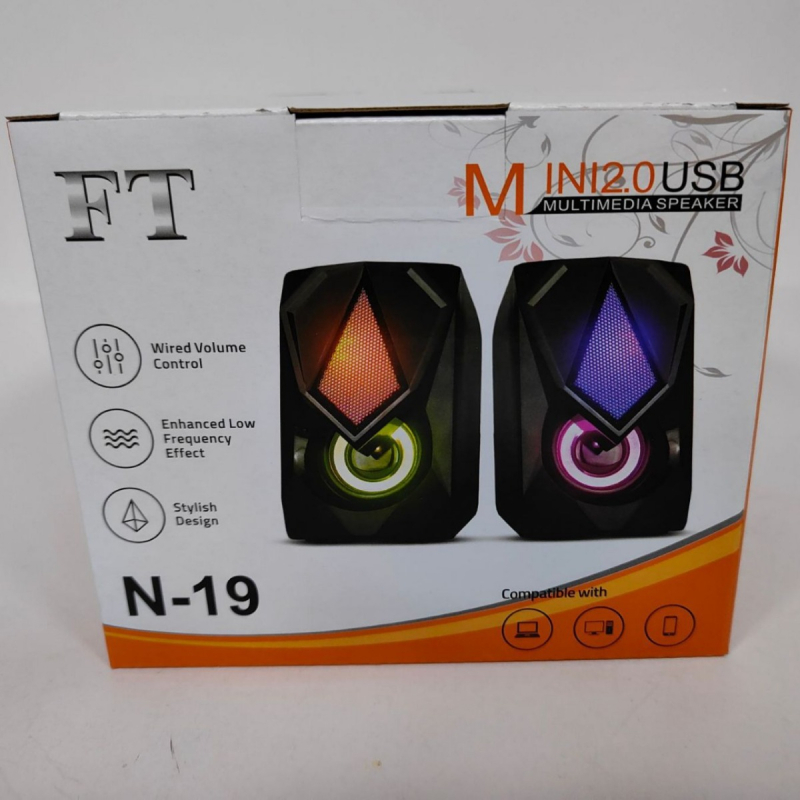 FT-N19 USB stolni multimedijski zvučni sustav, 2 zvučnika, predstavljen 2023.