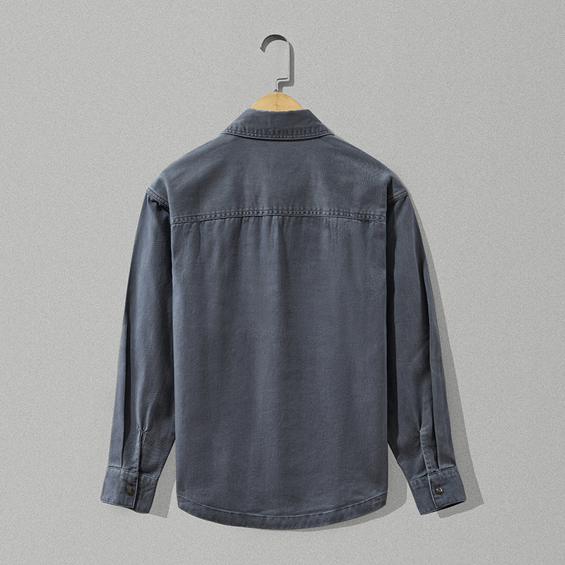 Muška jesenska košulja od 100% pamuka, japanski minimalistički stil, ležerni kroj, svestrana