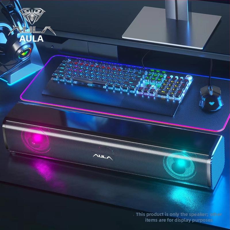 Počítačové reproduktory AULA Tarantula N-170 s USB rozhraním, 2.1-kanálový zvuk, kovové puzdro, 3D Surround