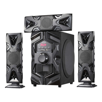 Bluetooth subwoofer 3.1 za kućni kino s karaoke funkcijom, USB/TF MP3 reprodukcija, 60W, drveno kućište