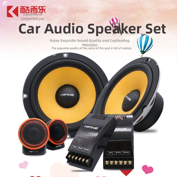 Első ajtókhoz való autóhangszóró készlet, 2-utas, 60W, 4 Ω, 93 dB, 55 Hz–20 kHz, torzítás ≤0,1%