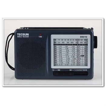 Radio Tecsun R-9012 — receptor cu 12 benzi, cu acoperire în bandă întreagă, reglaj manual, difuzor încorporat, sunet mono