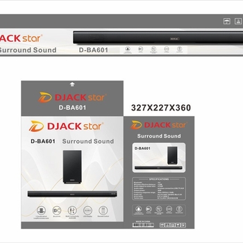 Bluetooth zvučna traka za kućni kino, 2-kanalni stereo zvuk, 3D surround s linearnim subwooferom, MP3 reprodukcija i USB podrška