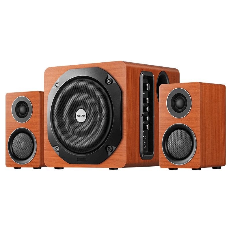 Xianke Q3 2.1-kanalni Bluetooth karaoke zvučni sustav s USB reprodukcijom, 180W, drveno kućište
