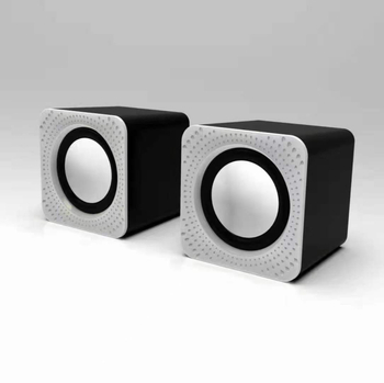 Mini USB stolni zvučnik – dvostruki zvučnici, bežična kompatibilnost, MP3 reprodukcija, USB + 3,5 mm sučelje, kućište od inženjerskih plastika, pantsan Mini Speaker