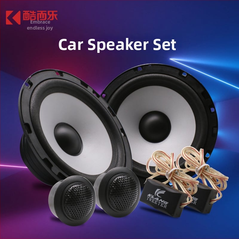 KUERL K-A650 Autó Audio Hangszóró Készlet – impedancia 4 Ω, frekvenciatartomány 40 Hz–25 kHz, érzékenység >93 dB, torzítás <0.01%, feszültség 12–24 V