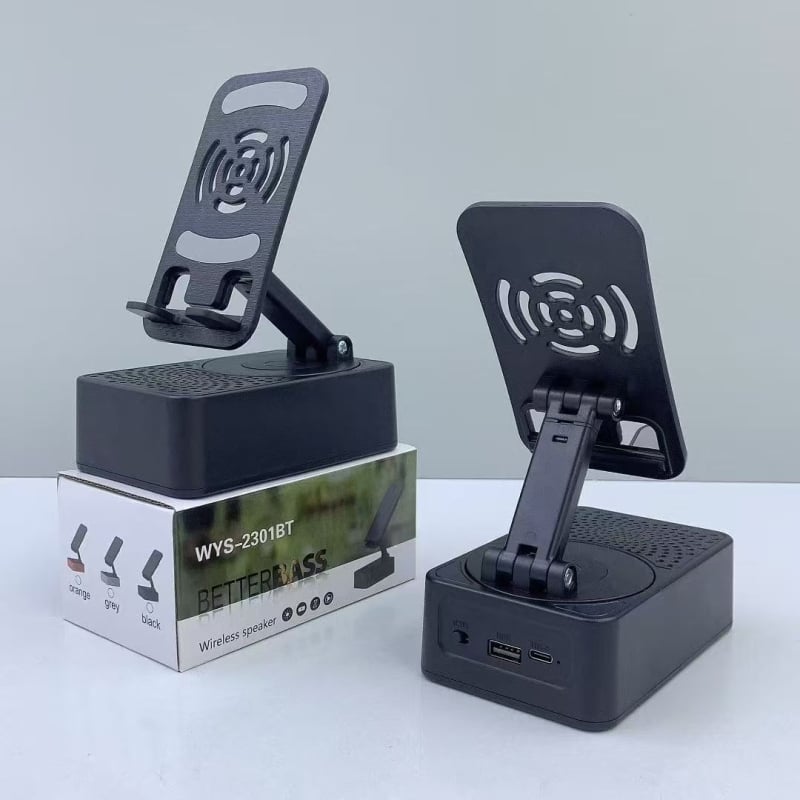 Držač za telefon s Bluetooth zvučnikom — sve-u-jednom za gledanje filmova, slušanje glazbe i punjenje