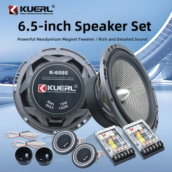 Autóhifi hangfalak kétutas készlet, 4Ω, 140W, 65Hz-20kHz, modell K-6585