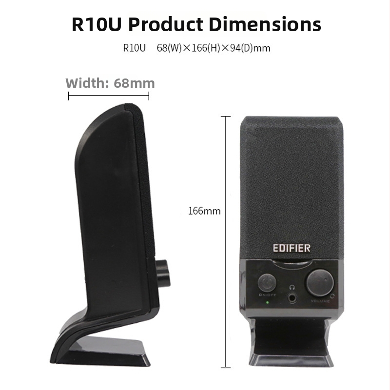 Edifier R10U boxe USB desktop stereo, 2 canale, redare MP3, control prin buton