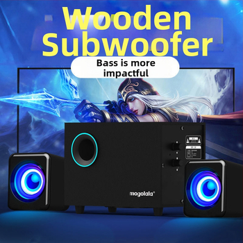Q9 Boxă pentru calculator 2.1 cu subwoofer, Bluetooth, alimentare USB, redare MP3, sunet 3D surround
