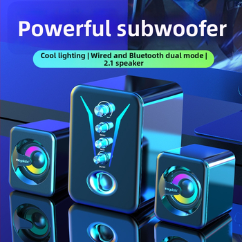 Difuzor de birou USB pentru PC, sunet 3D surround, 3 difuzoare, impedanță 4 Ω