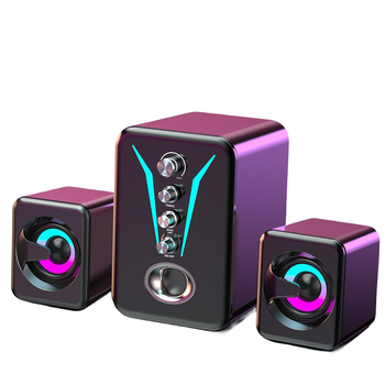 Difuzor de birou USB pentru PC, sunet 3D surround, 3 difuzoare, impedanță 4 Ω