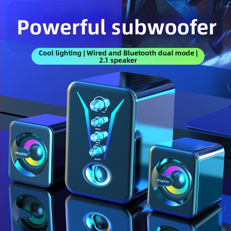 Difuzor de birou USB pentru PC, sunet 3D surround, 3 difuzoare, impedanță 4 Ω