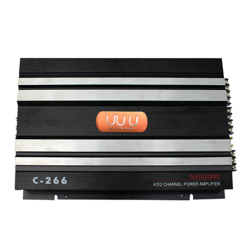 Autóhifi erősítő szett C-266 subwooferrel, 12V, maximális teljesítmény 5800W, impedancia 4Ω, alumínium ötvözet ház