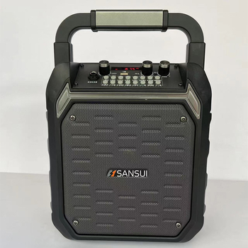 Sansui vanjski karaoke Bluetooth zvučnik s ugrađenim mikrofonom, 60W, Bluetooth 5.1, baterija 6000mAh, domet 50 m