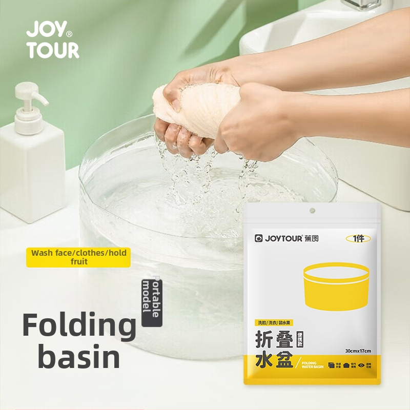 Bazin pliabil - plastic, portabil pentru călătorii și utilizare în exterior - pentru spălarea hainelor și a legumelor - 0,1 kg