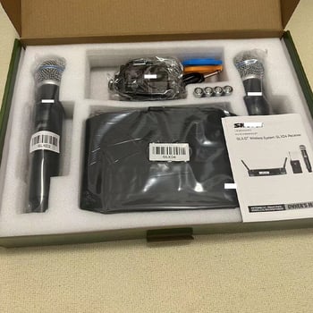 GLXD4 επαγγελματικό μικρόφωνο για σκηνή και ζωντανή μετάδοση (karaoke) – εύρος συχνοτήτων 20 Hz–20 kHz; SNR ≥60 dB; αφαιρούμενη μπαταρία 1000–1200 mAh, αυτονομία 6–8 h