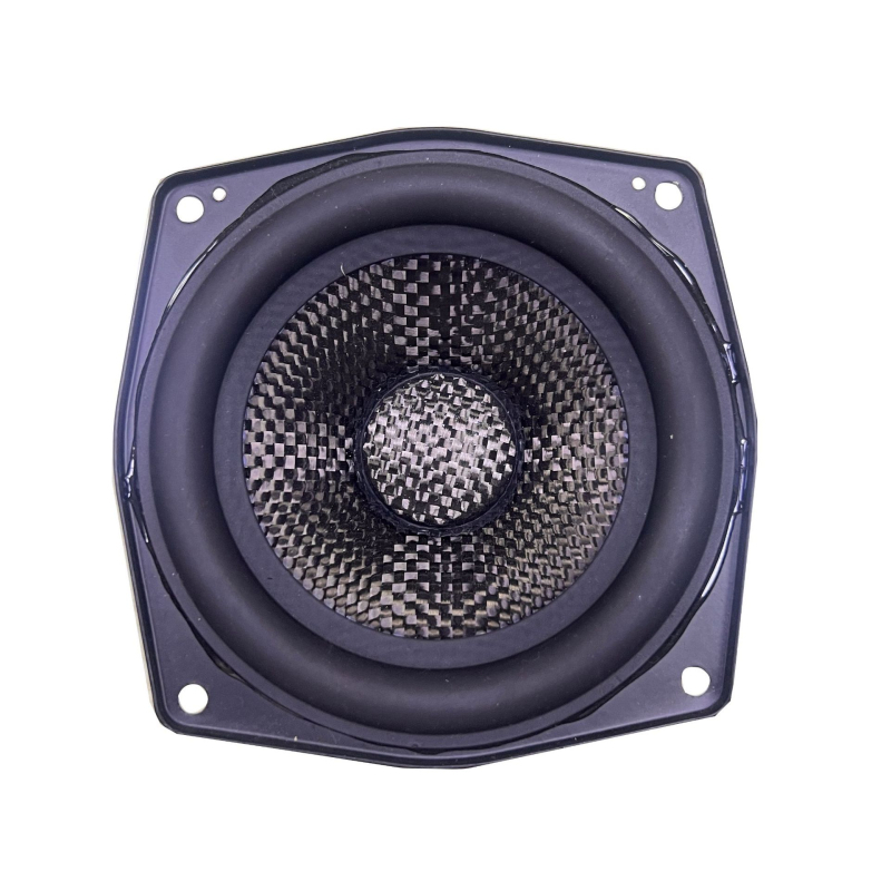 Koaxiális hangszóró nem papírdiafragmával, külső mágneses rendszerrel, hangosításra.