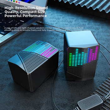 S556 Difuzoare USB pentru calculator, 2.0 canale, Bluetooth fără fir, sistem cu două difuzoare și subwoofer