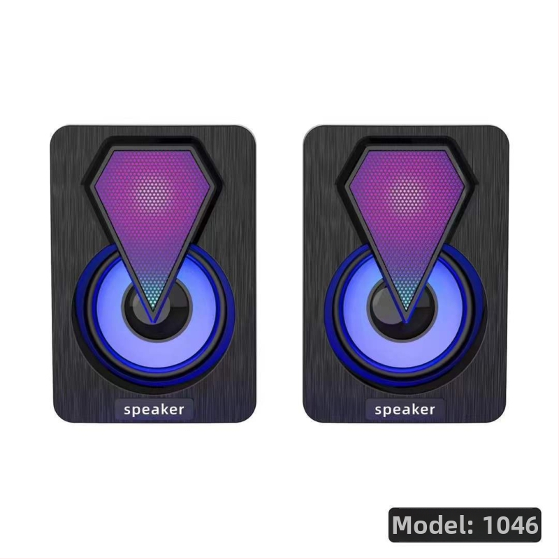 Boxă PC cu fir, iluminat RGB, cu subwoofer, pentru notebook și desktop