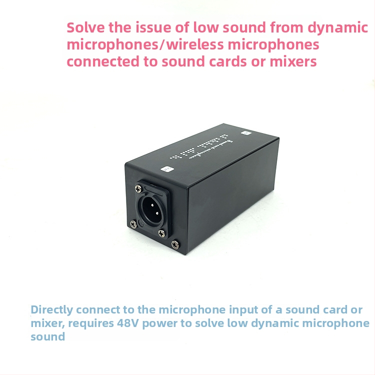 CL10 dinamikus mikrofon előfokozó – professzionális színpadra és felvételhez, 28 dB-es nyereség