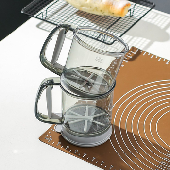 Sită manuală semi-automat pentru făină, tip cup, sită pentru pulberi și zahăr, pentru coacere acasă