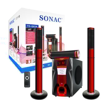 SONAC TG-Q03A Sistem home multimedia 3.1 canale cu Bluetooth, 4 difuzoare, subwoofer liniar, intrare 220V