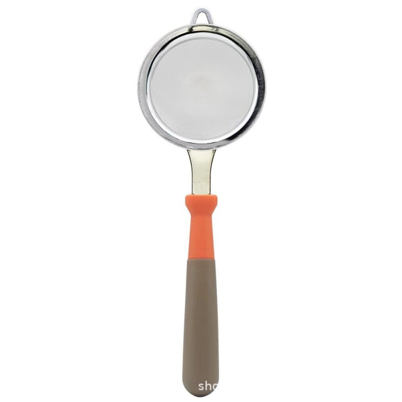 Nehrđajući čelik kuhinjsko filter-sito s ultra-finom mrežom, dvostruki kukac, protiv klizanja, protiv opeklina, prilagodljiv logotip