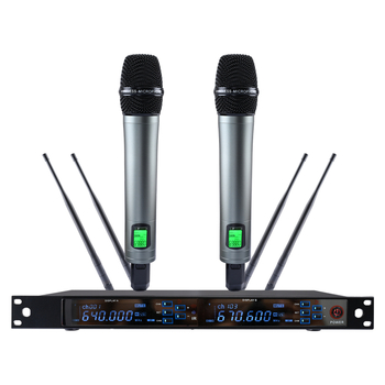 Microfon wireless KTV cu anti-feedback, modelul 8100, SNR ≥95 dB, pentru karaoke și reprezentații live