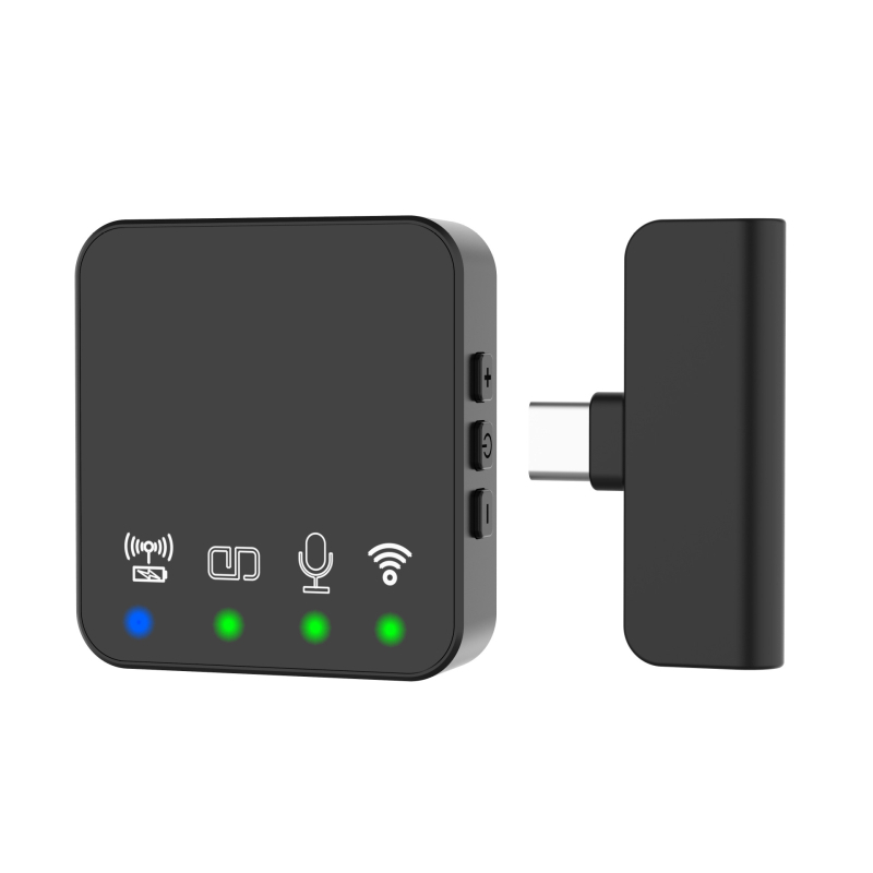 Bežični lavalier mikrofon s kopčom – Bluetooth 5.3, 20 Hz–20 kHz, SNR ≥70 dB, ugrađena baterija 300–500 mAh, trajanje 6–8 sati (Bluetooth 5.3; 20 Hz–20 kHz; SNR ≥70 dB; 300–500 mAh; 6–8 sati)