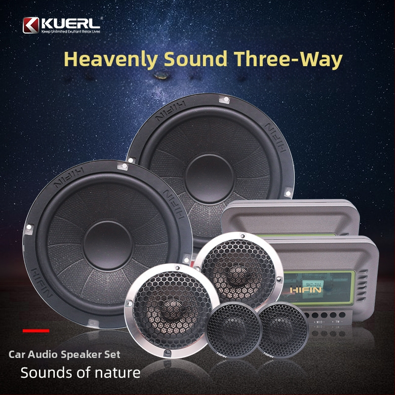 3-utas autóhifi hangszóró készlet HI-6083, maximális teljesítmény 300W, impedancia 4 Ω, frekvenciasáv 55 Hz-35 kHz, érzékenység >90 dB