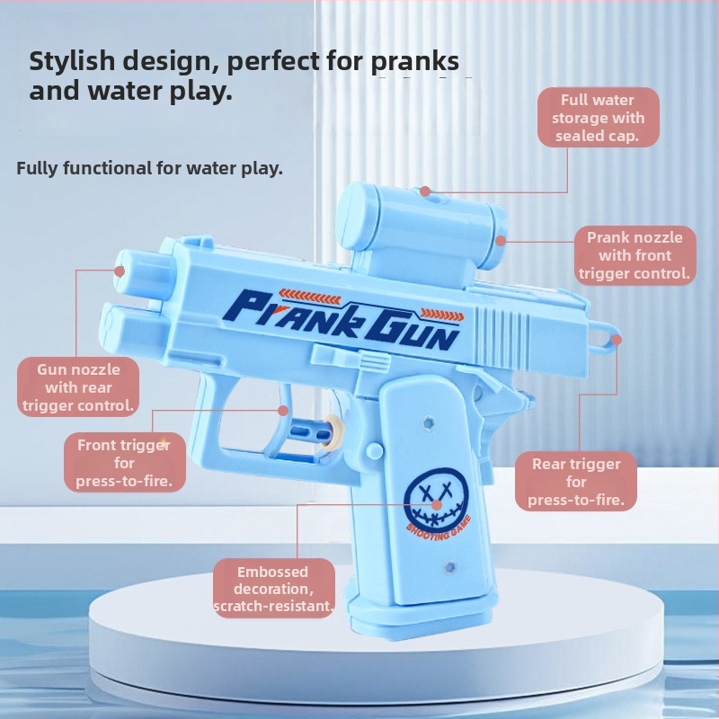 Νεροπίστολο παιχνιδιού με διπλής κατεύθυνσης εκτόξευση νερού, εμπρός και πίσω έξοδοι νερού, μοντέλο YQB-01, υλικό πλαστικό/καουτσούκ, μάρκα HBB