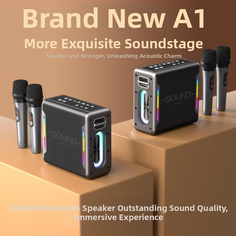 Všetko-v-jednom Bluetooth mikrofón a zvuková karta pre živé prenosy - 150W, 30 Hz-15 kHz, SNR >=70 dB, Bluetooth 5.0, vstavaná Li-Po batéria