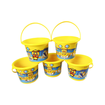 Πλαστικό κουβαδάκι παραλίας για παιχνίδι σε νερό και στην άμμο, με μοτίβο πάπιας, για παιδιά 4–6 ετών